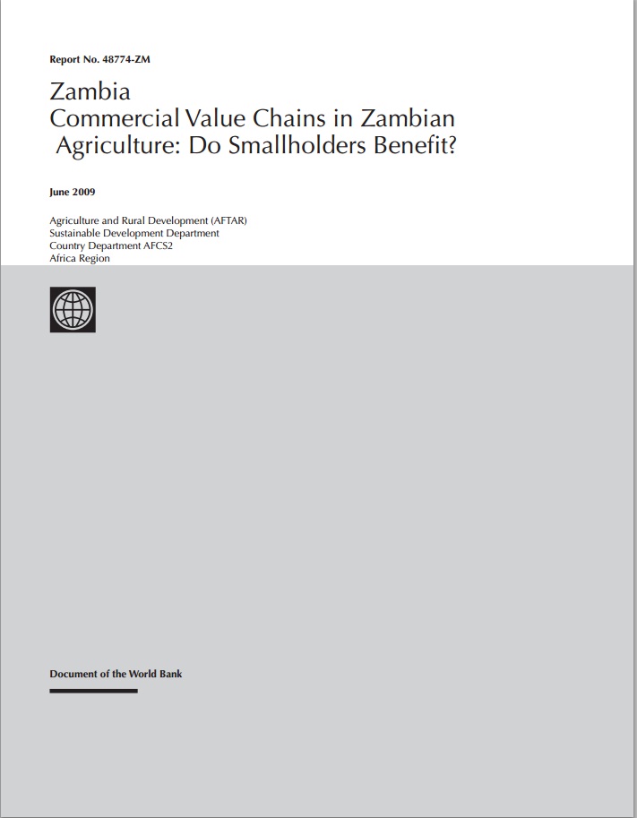 Zambia Commercial Value Chains in Zambian Agriculture Do