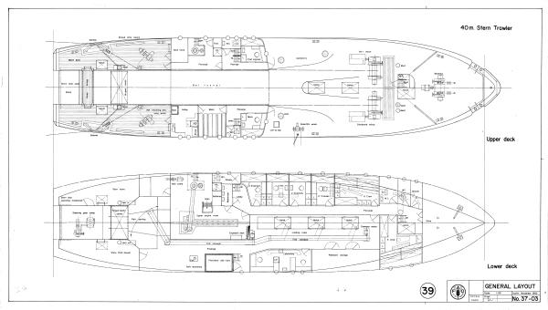 Stern Trawler - 40m - Fishing Vessel Design Database (FVDD)
