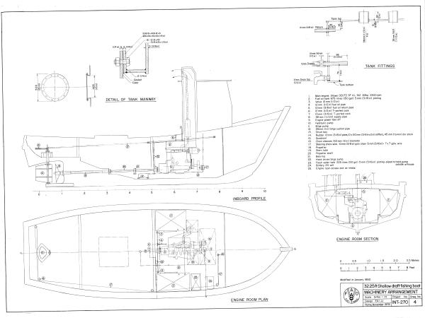 Shallow Draft Fishing Boat - 32.25ft - Fishing Vessel Design Database (FVDD)
