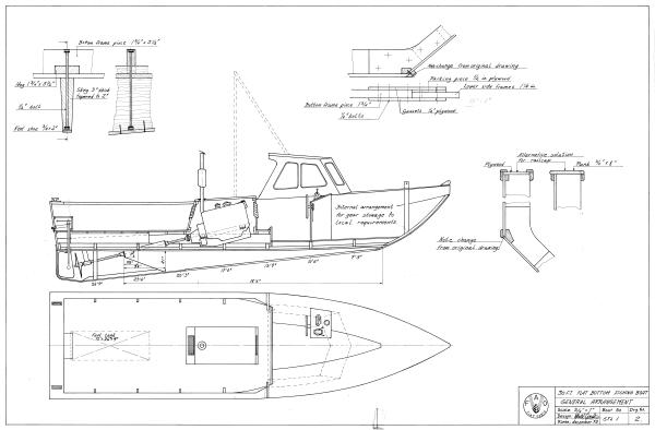 Flat Bottom Fishing Boat - 30ft - Fishing Vessel Design Database