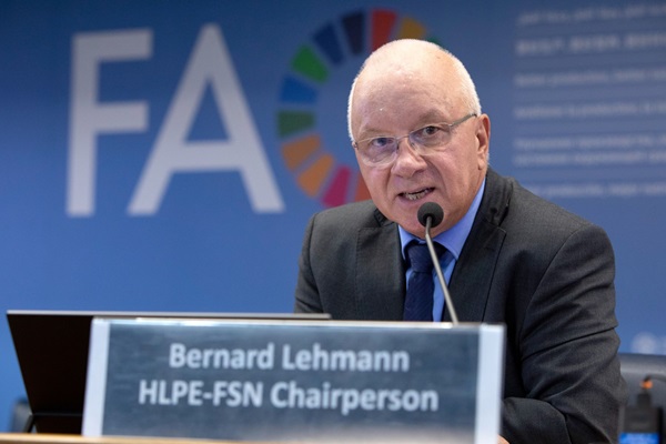 Bernard Lehmann at the launch of the HLPE-FSN data report