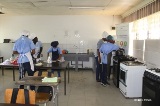 Secondary students at SO Welgedacht C prepare breakfast using new kitchen range
