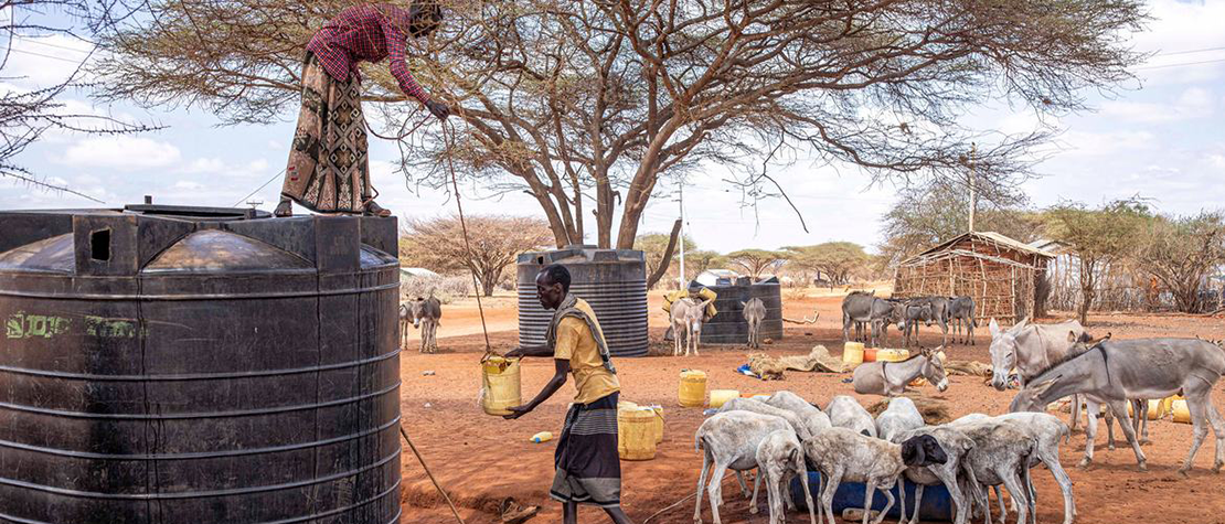 drought- water tank kenya