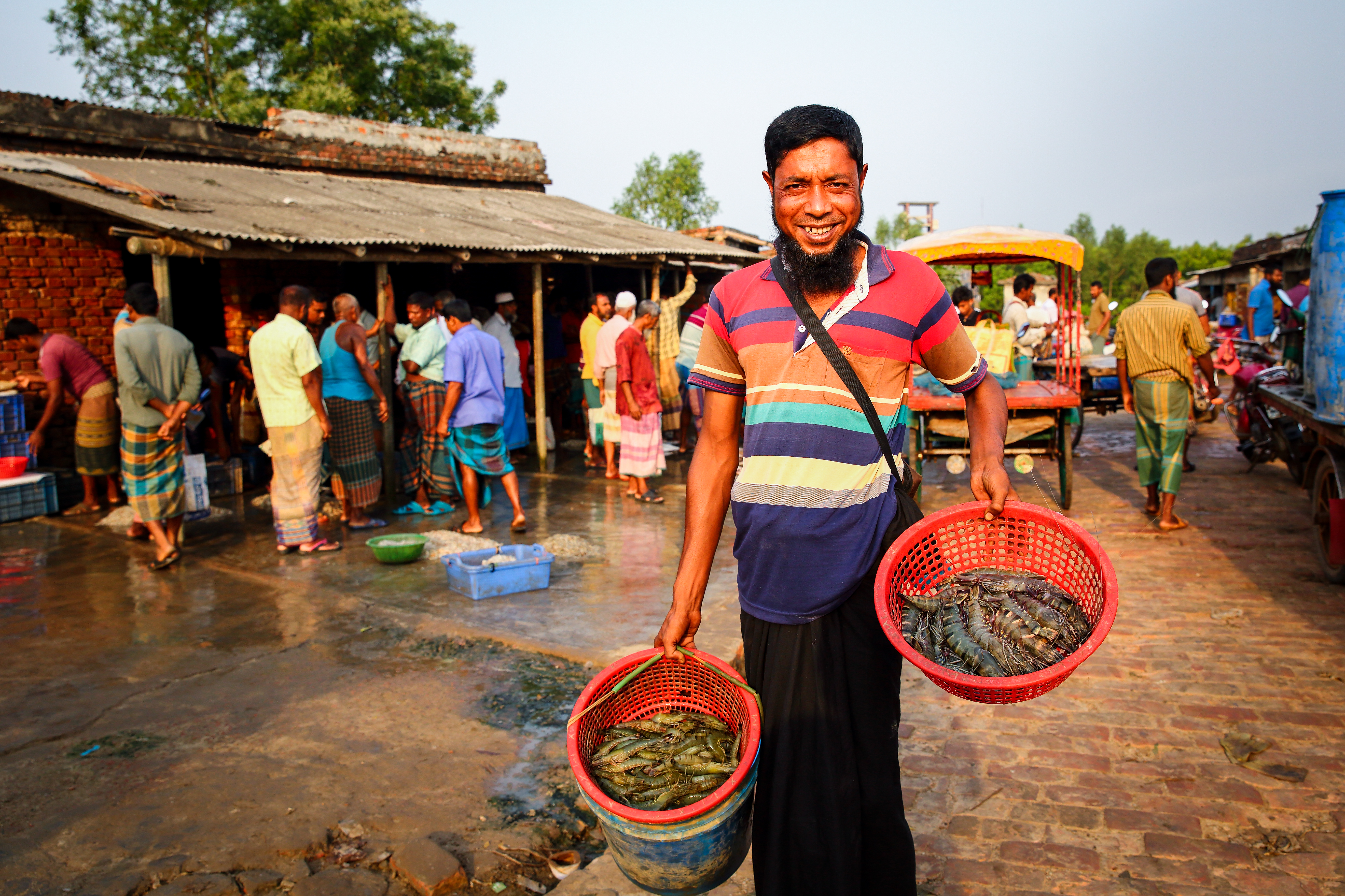 Farmers market in Bangladesh