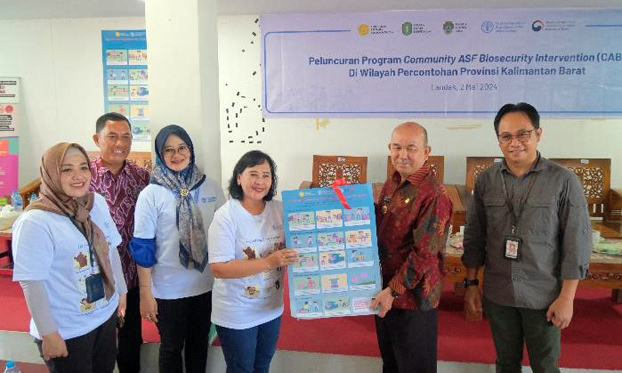 Launch of Community African swine fever Biosecurity Intervention programme in West Kalimantan