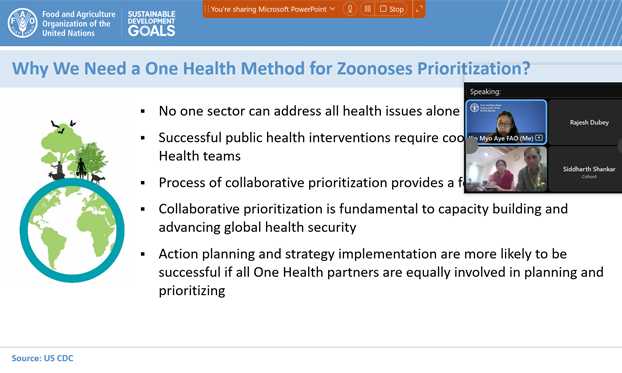 Introduction of One Health zoonotic disease prioritization to India