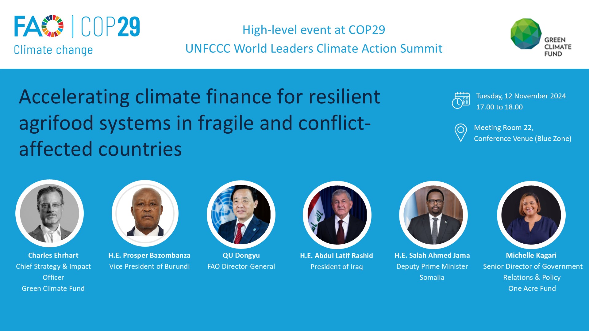 Accelerating climate finance for resilient agrifood systems in fragile and conflict-affected countries