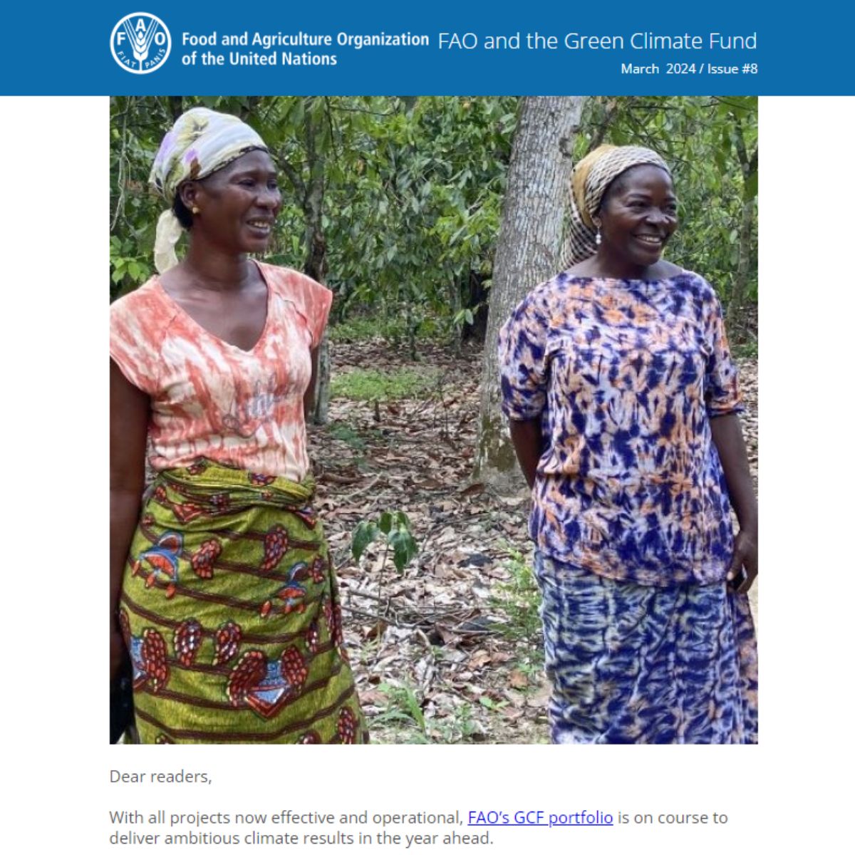 FAO-GCF Newsletter November 2023