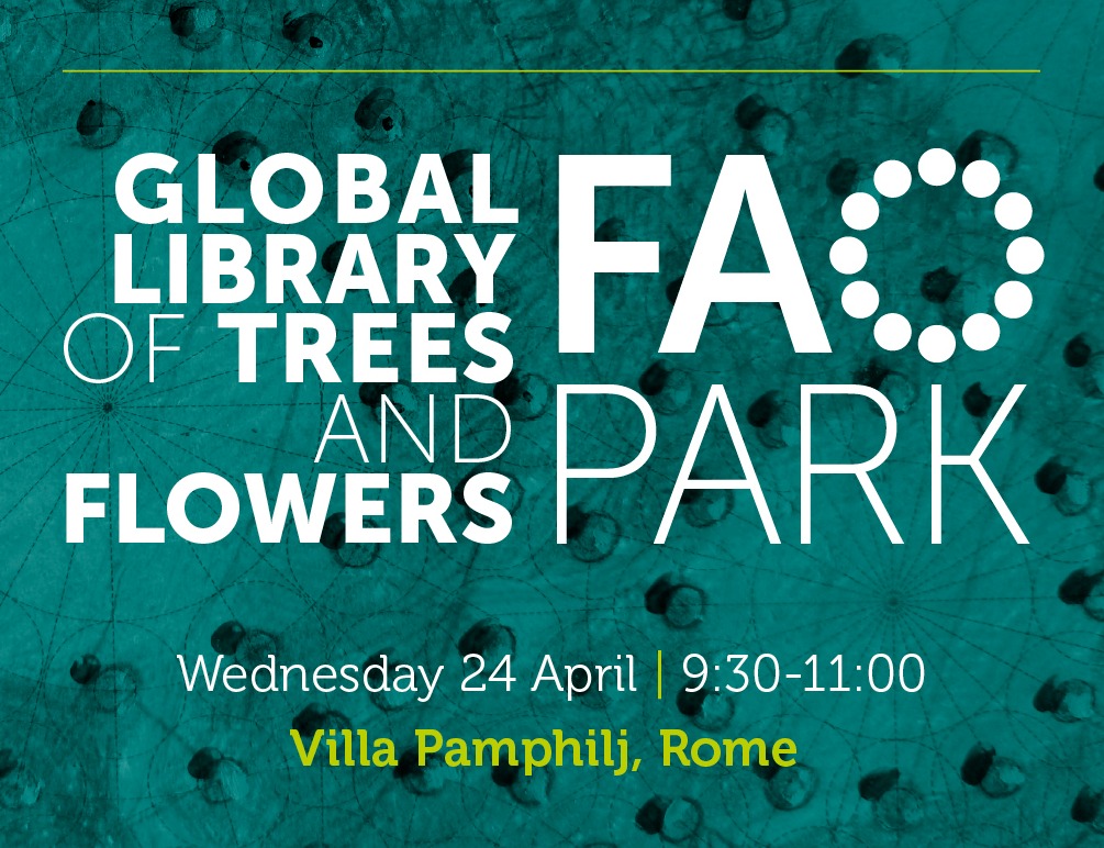 Inauguration of the FAO Park educational itinerary on 24 April