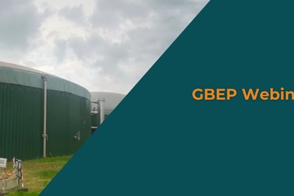 Banner saying: ''GBEP Webinar 2022 Biogas