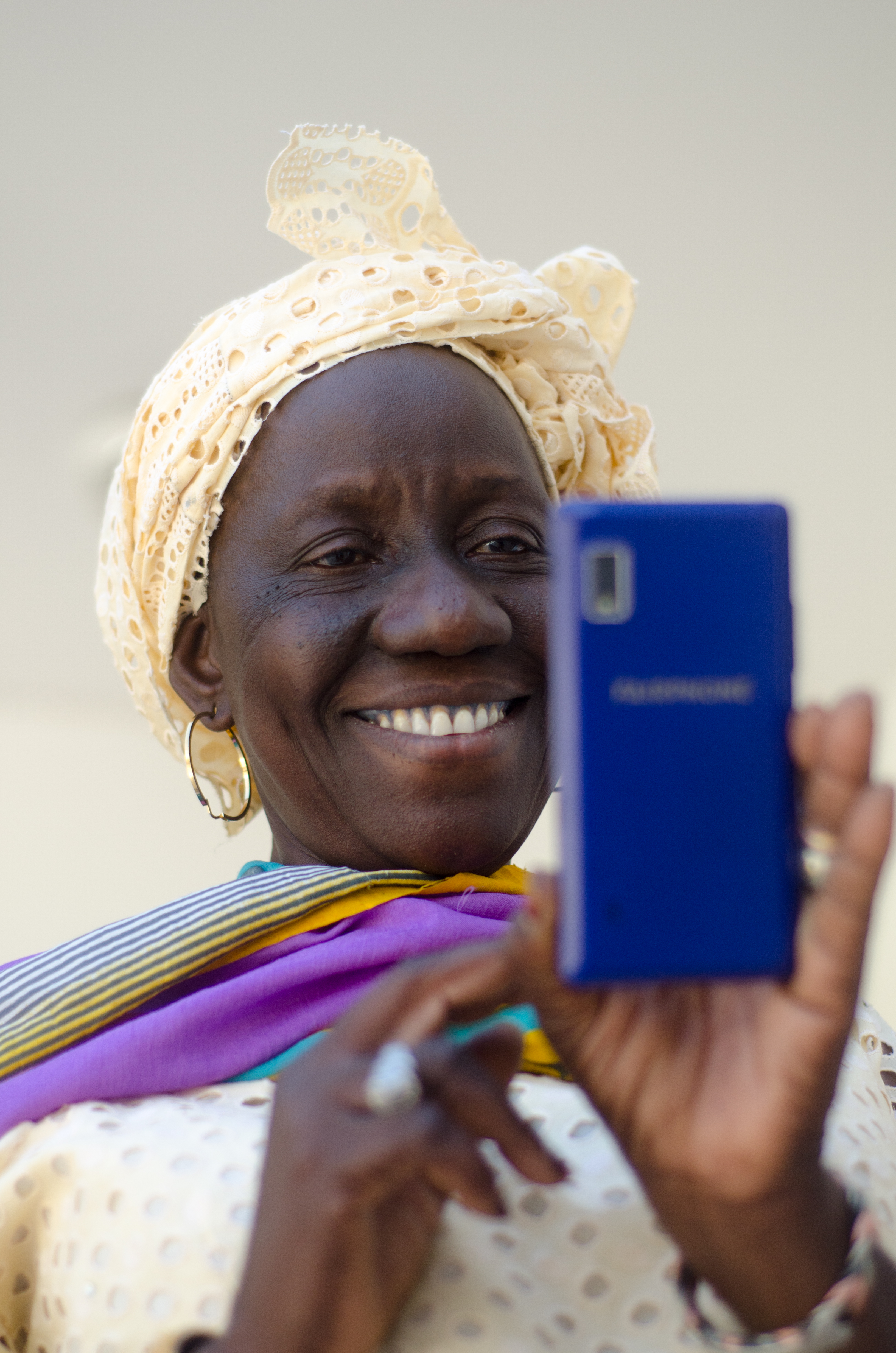 Woman farmer in training to use digital service portfolio