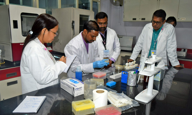 Training on antimicrobial susceptibility testing and data analysis