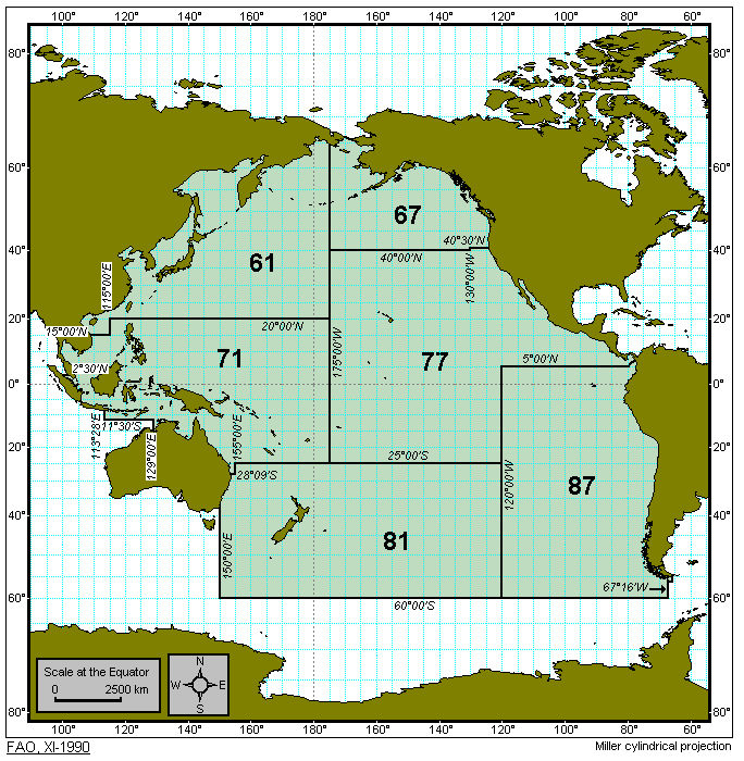 FAO Fisheries and Aquaculture Department Fishing Maps