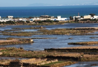 Ramli agricultural system in the lagoons of Ghar El Melh, Tunisia