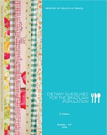 Front cover of the Dietary Guidelines for the Brazilian Population 2014