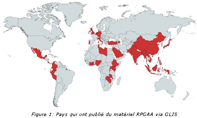 Figure 1: Countries that have made PGRFA discoverable through GLIS